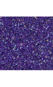 Miyuki delica Beads 11/0 - Fuchsia lined aqua ab DB-1755